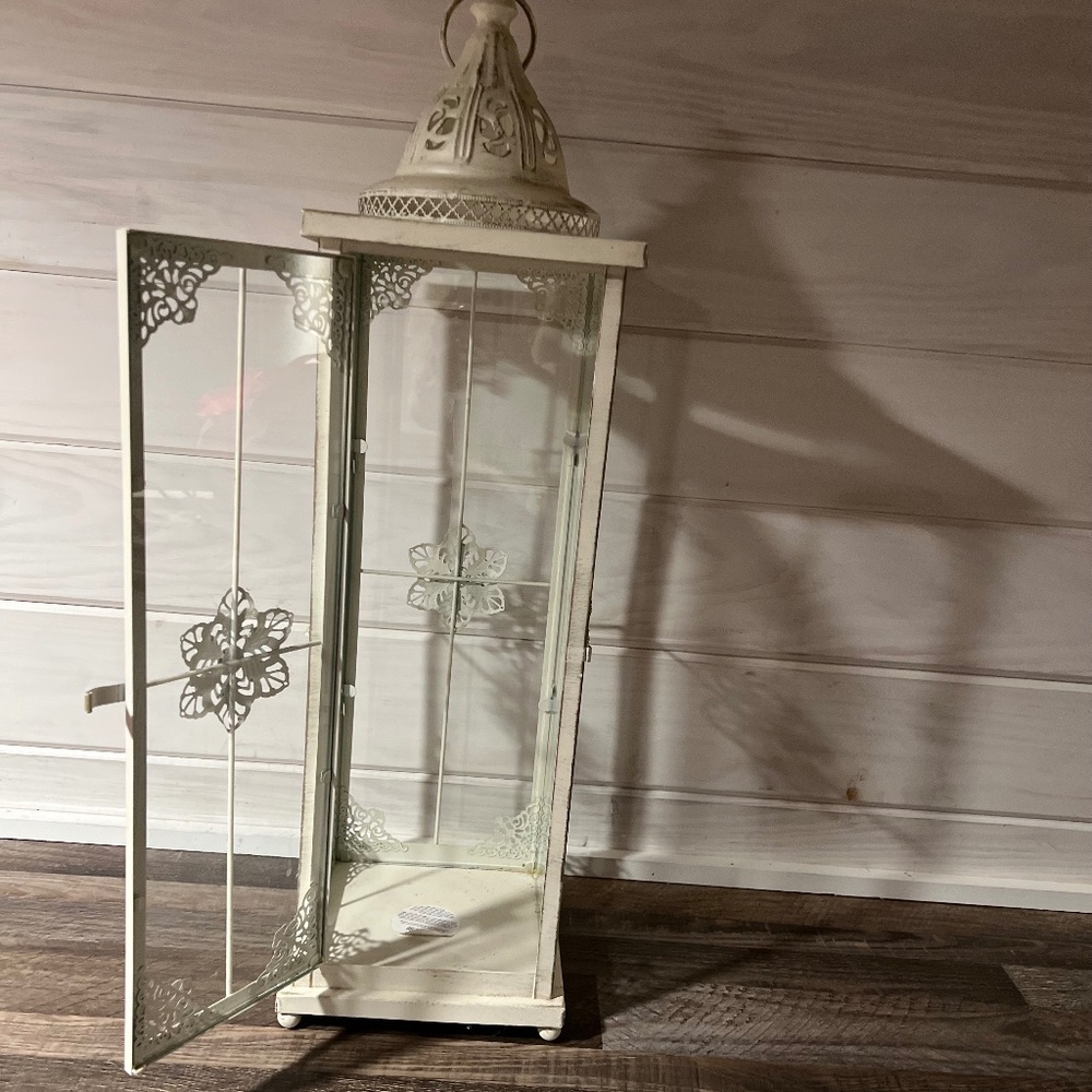Pier 1 Imports Rustic Ivory Lantern - Picture 7 of 8